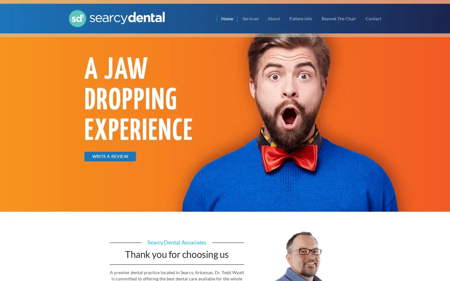 Homepage preview of Searcy Dental Associates