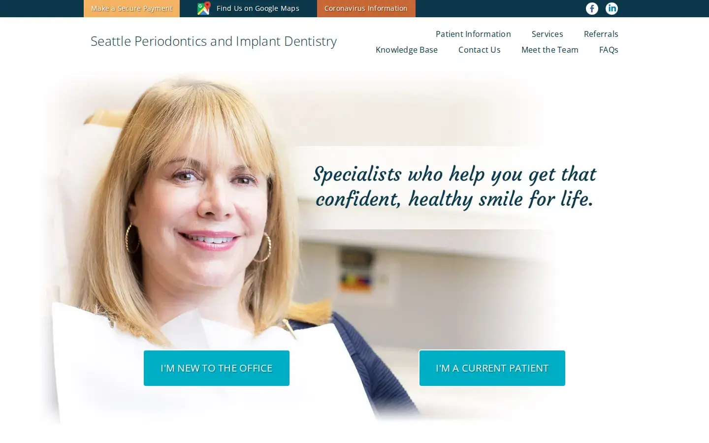 Homepage preview of Seattle Periodontics & Implant Dentistry