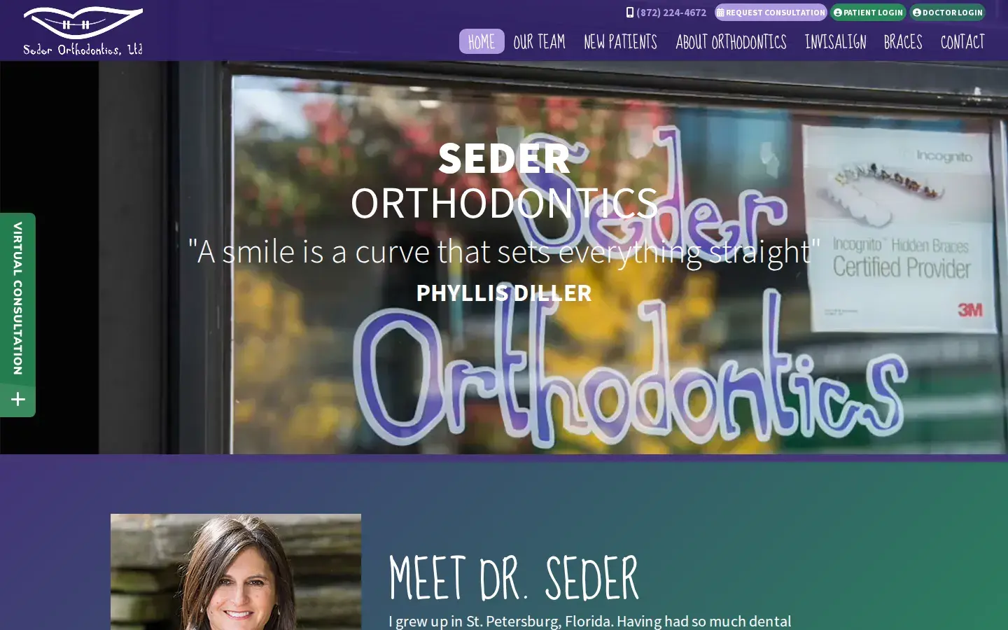 Homepage preview of Seder Orthodontics