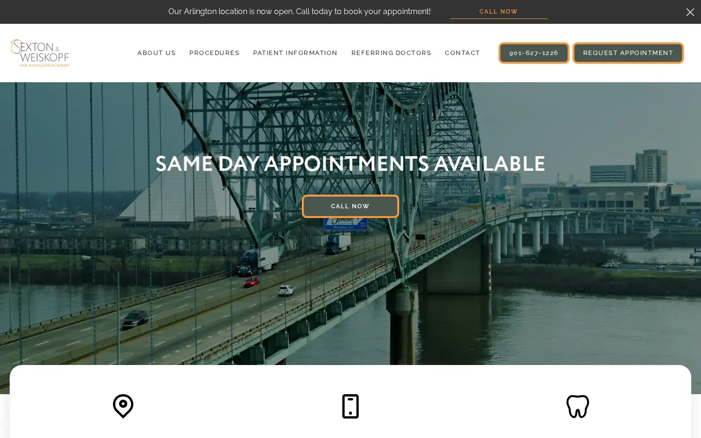 Homepage preview of Sexton Oral & Maxillofacial Surgery, PLLC