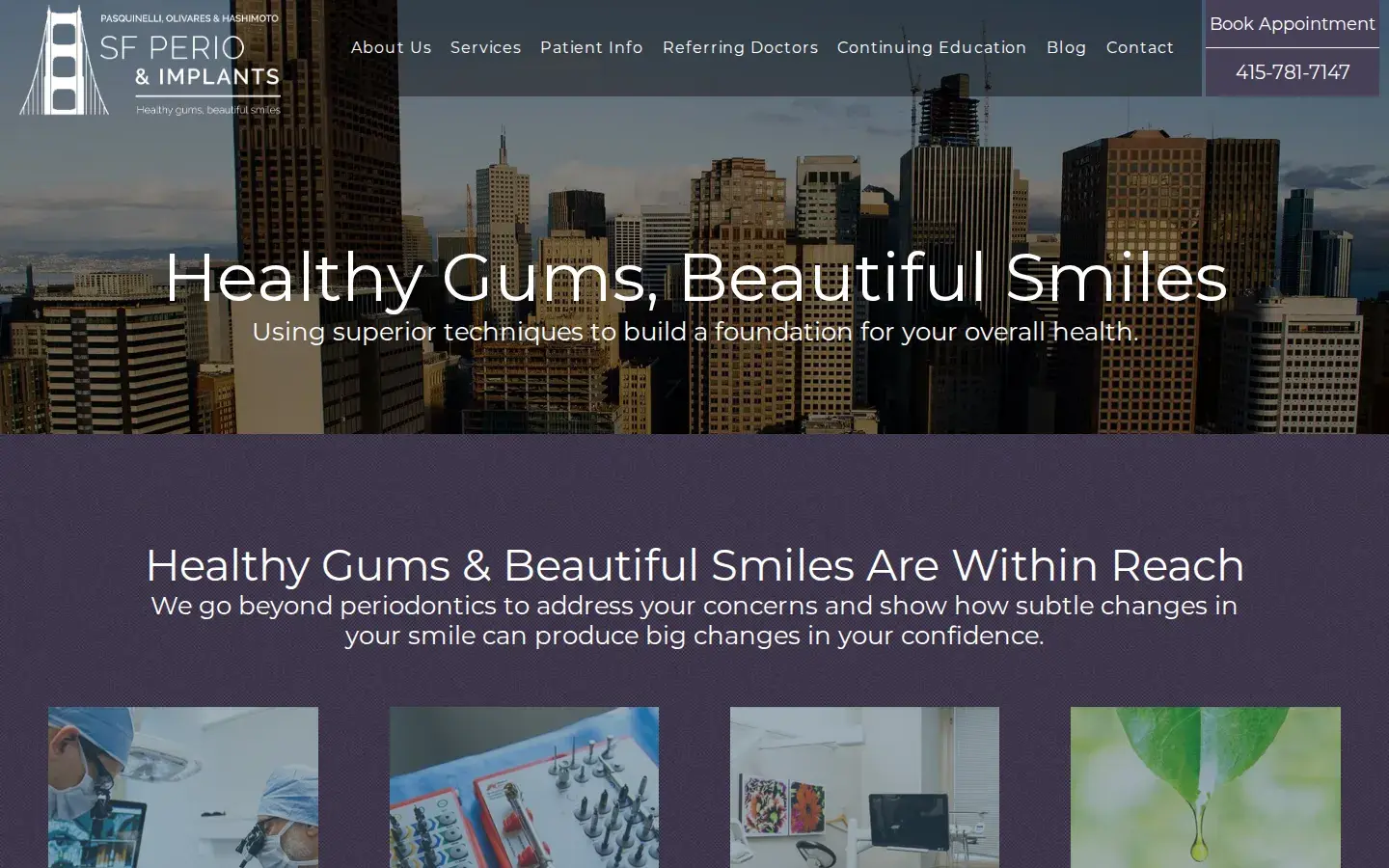 Homepage preview of SF Perio & Implants Pasquinelli & Olivares