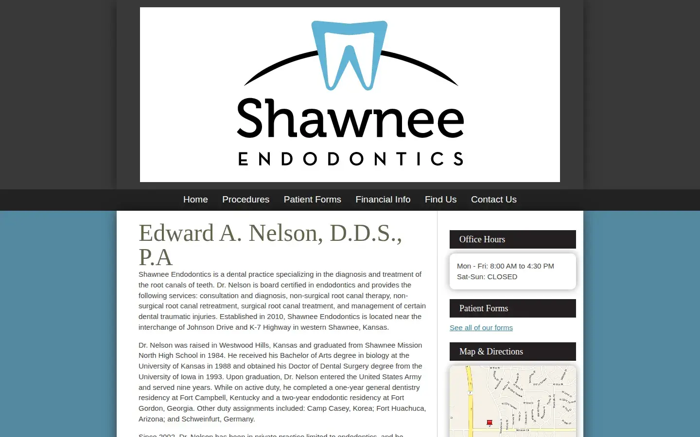 Homepage preview of Shawnee Endodontics