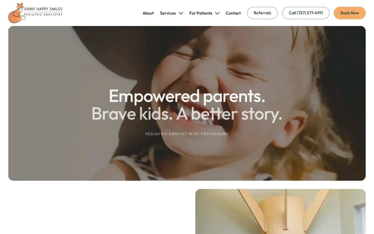Homepage preview of Shiny Happy Smiles Pediatric Dentistry