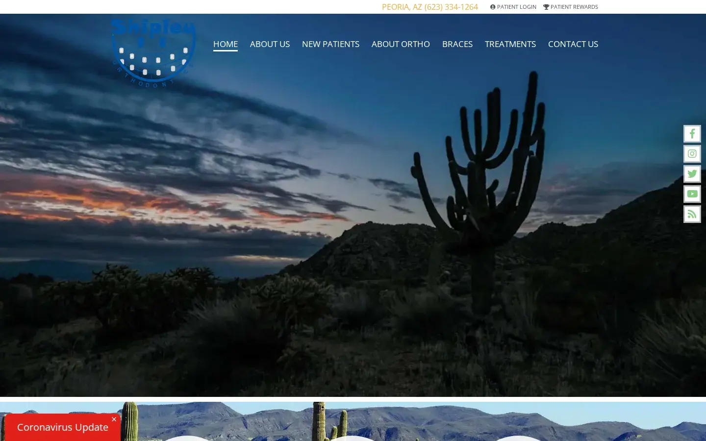 Homepage preview of Shipley Orthodontics