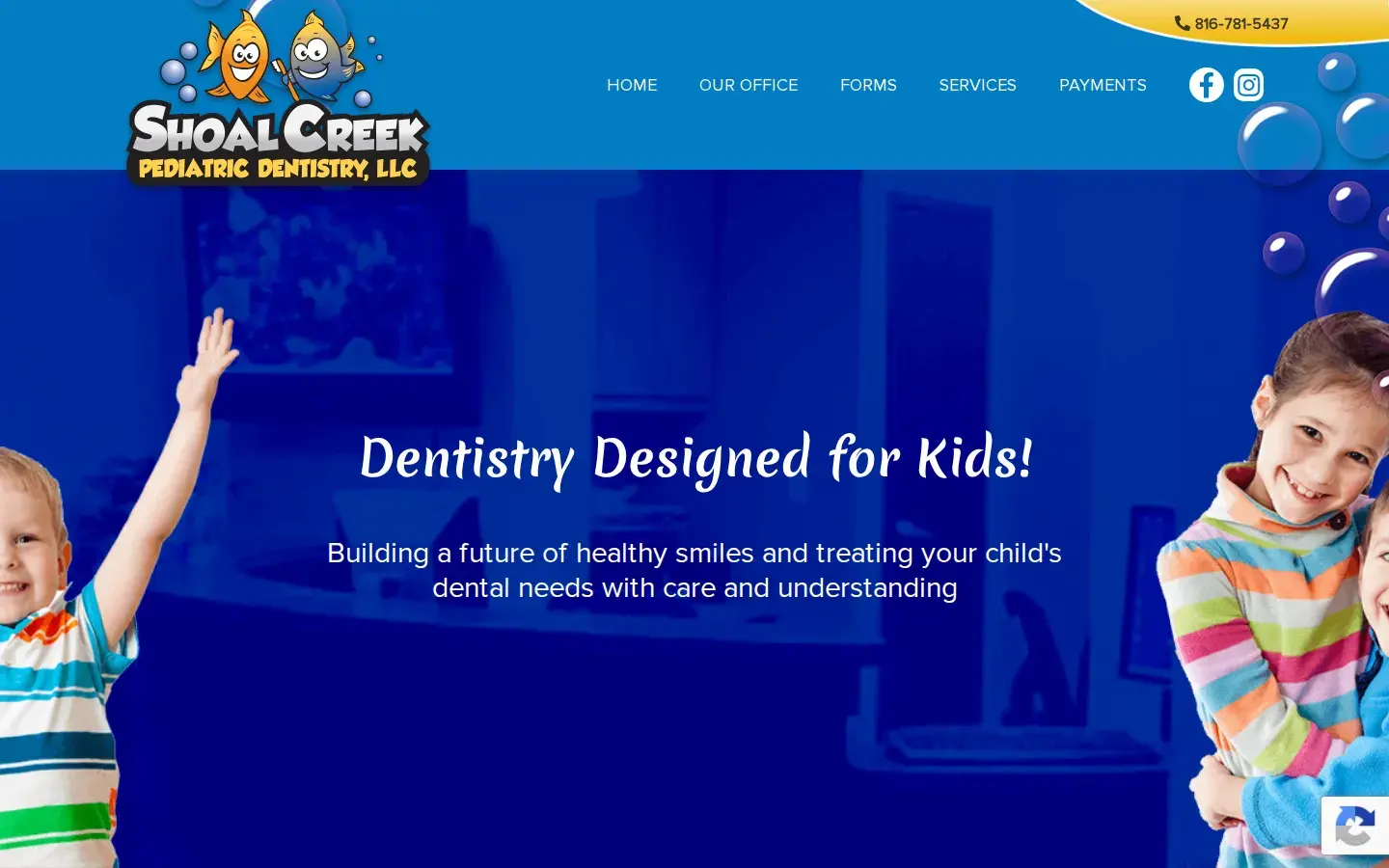Homepage preview of Shoal Creek Pediatric Dentistry