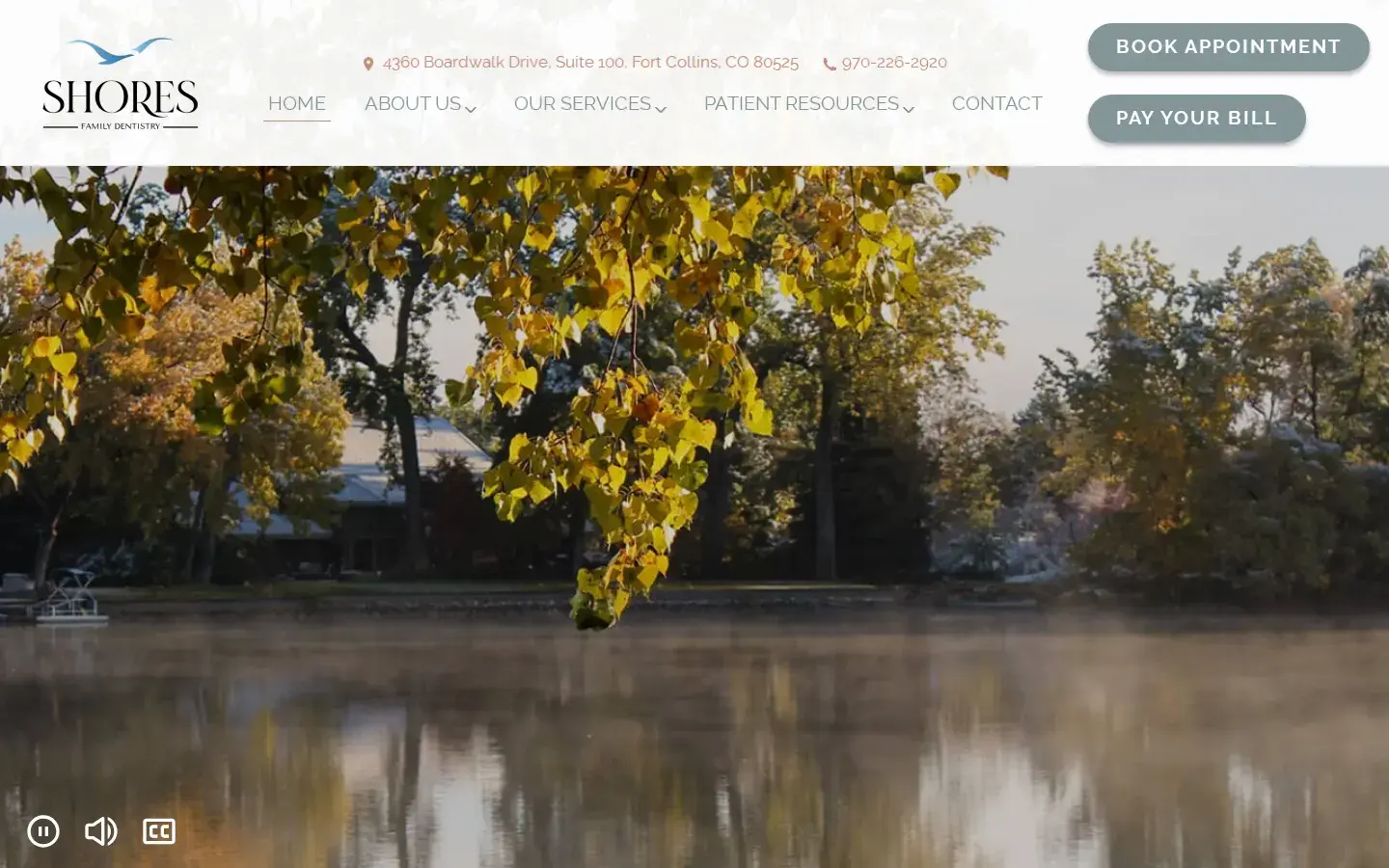 Homepage preview of Shores Family Dentistry