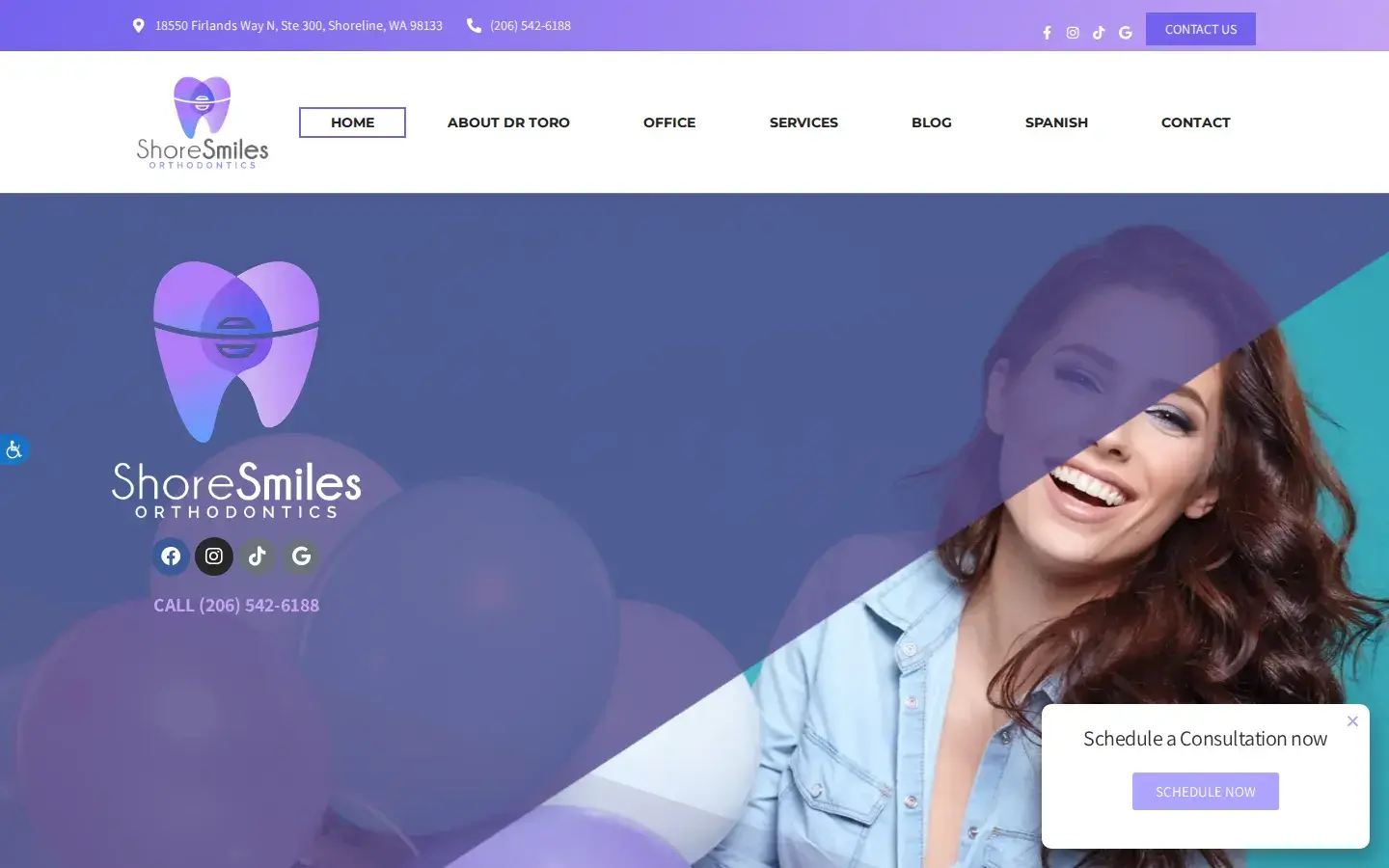 Homepage preview of ShoreSmiles Orthodontics