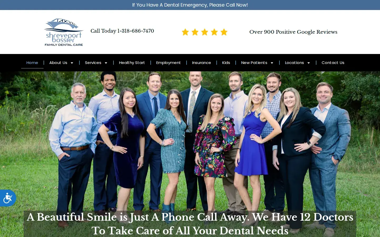 Homepage preview of Shreveport Bossier Family Dental Care