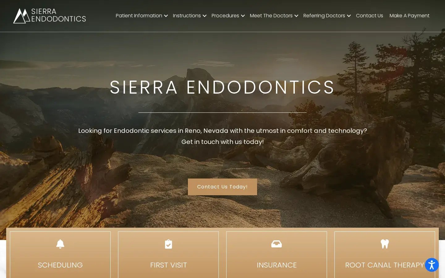 Homepage preview of Sierra Endodontics