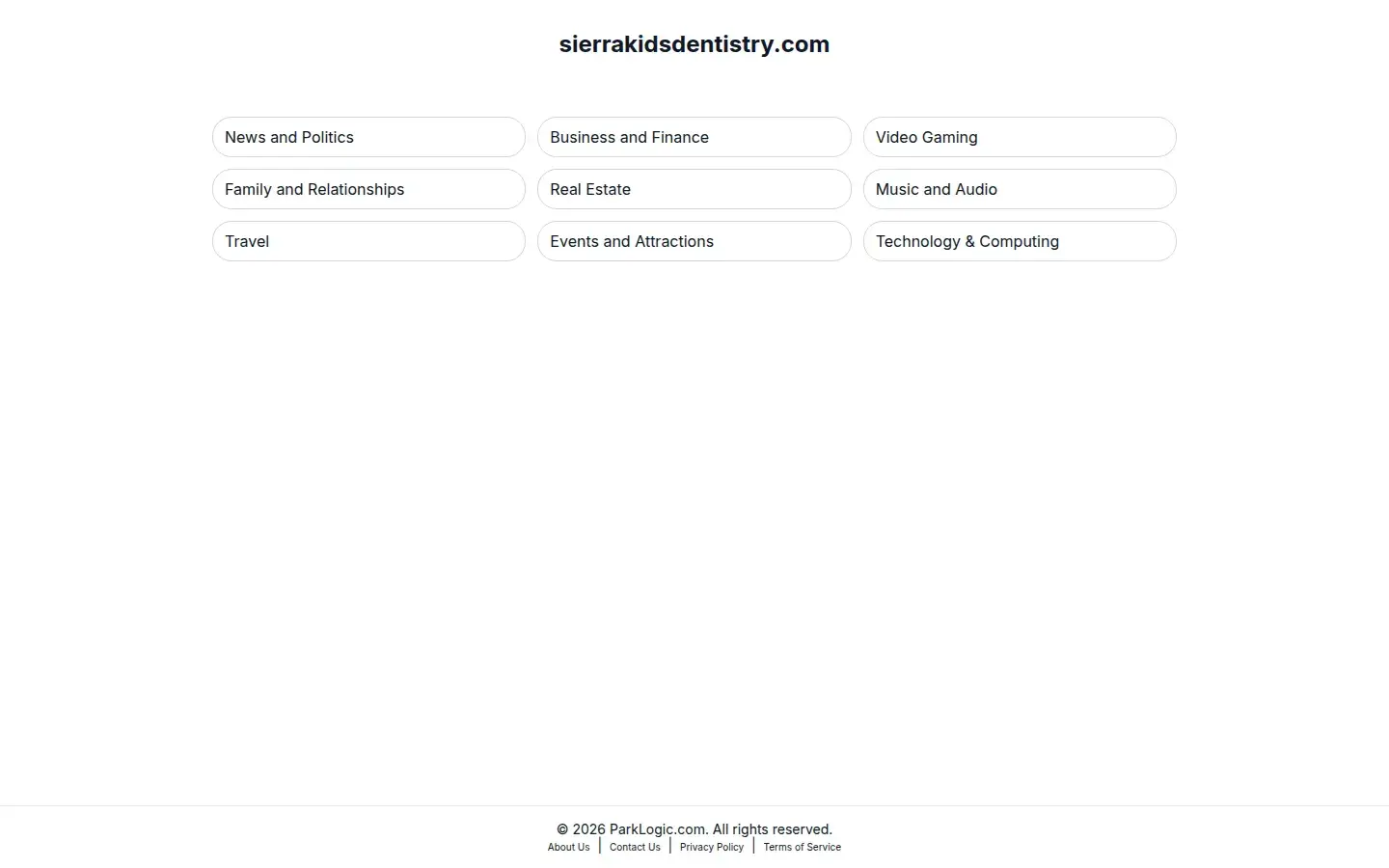 Homepage preview of Sierra Kids Dentistry