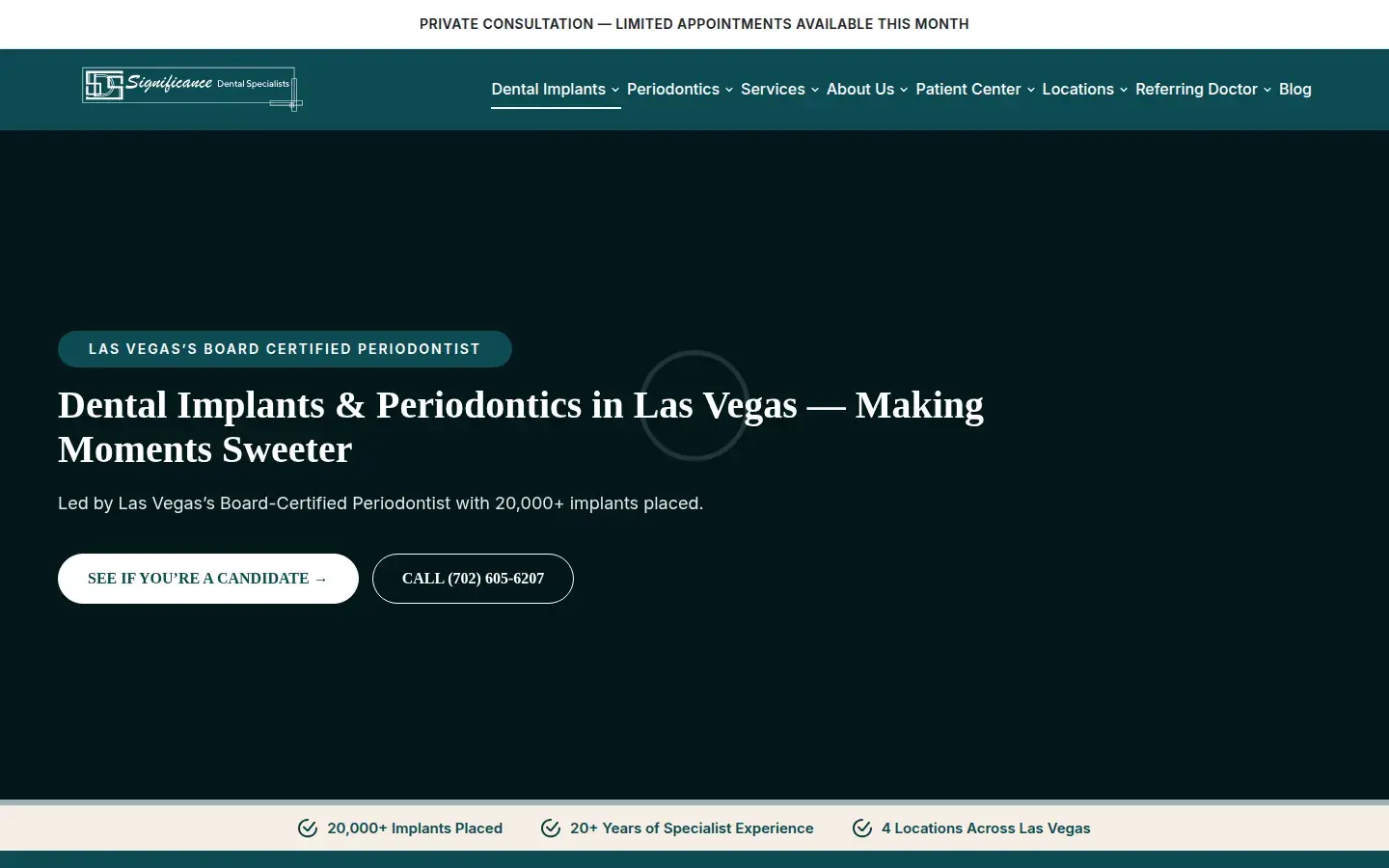 Homepage preview of Significance Dental Specialists