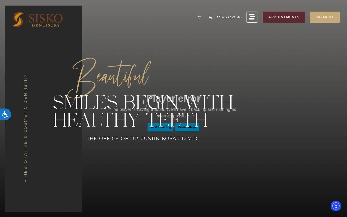 Homepage preview of Sisko Dentistry