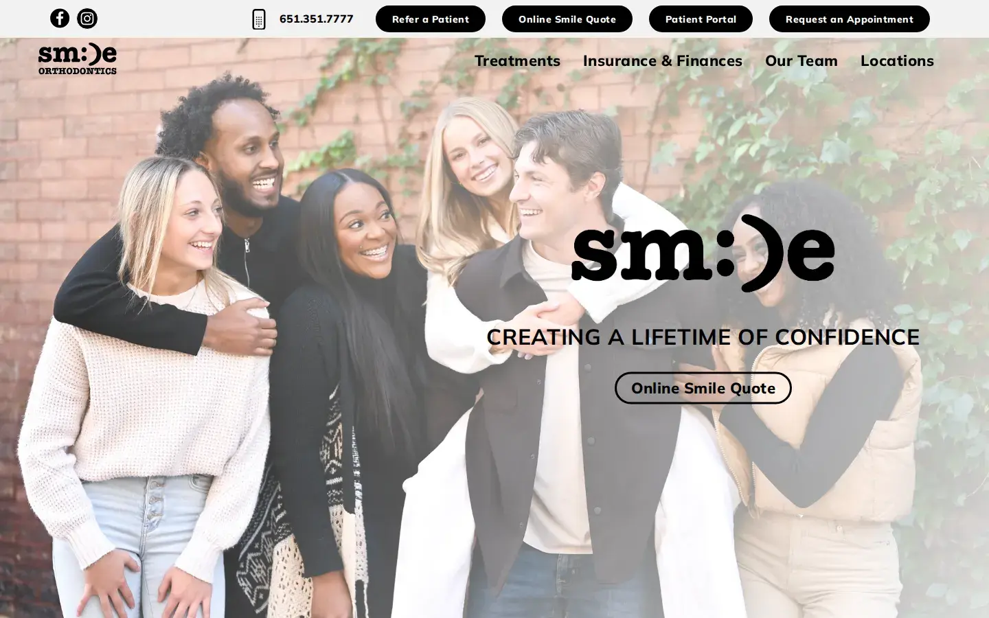 Homepage preview of Sm:)e Orthodontics