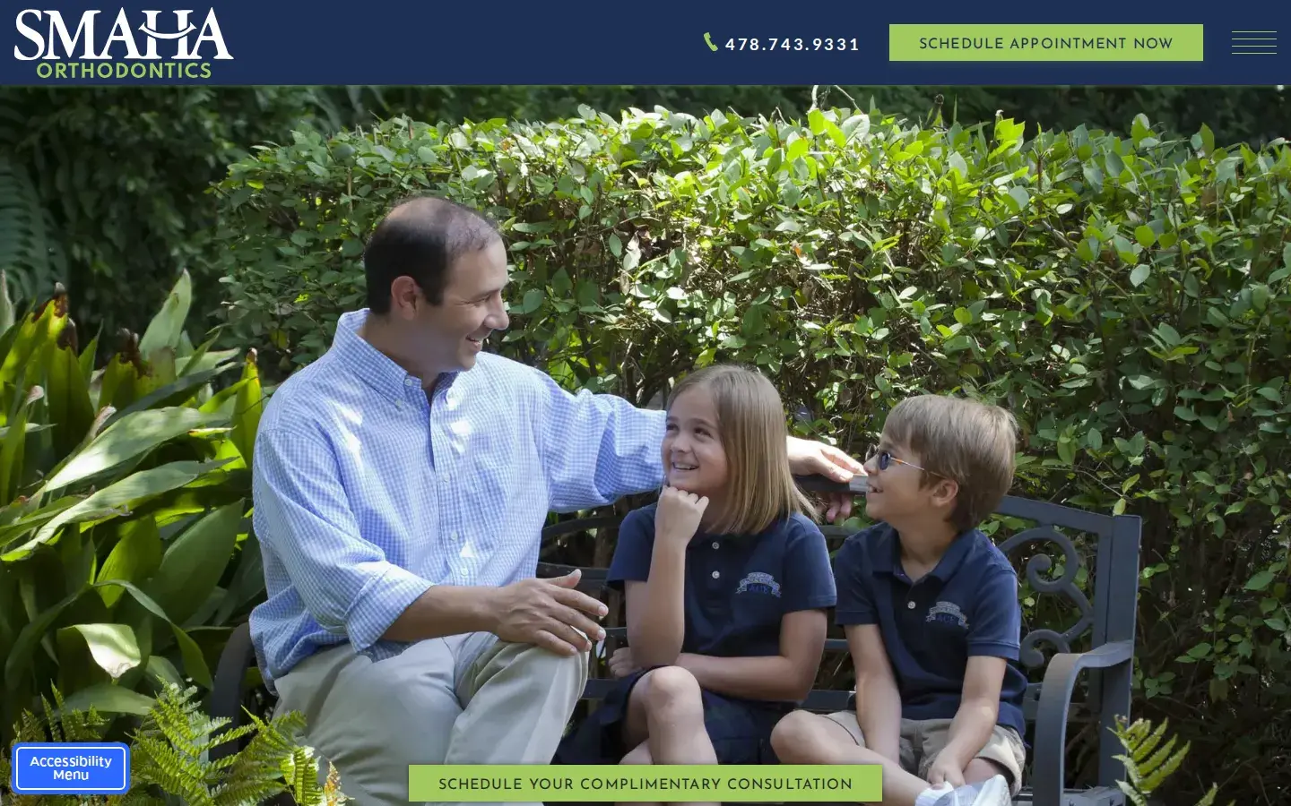 Homepage preview of Smaha Orthodontics