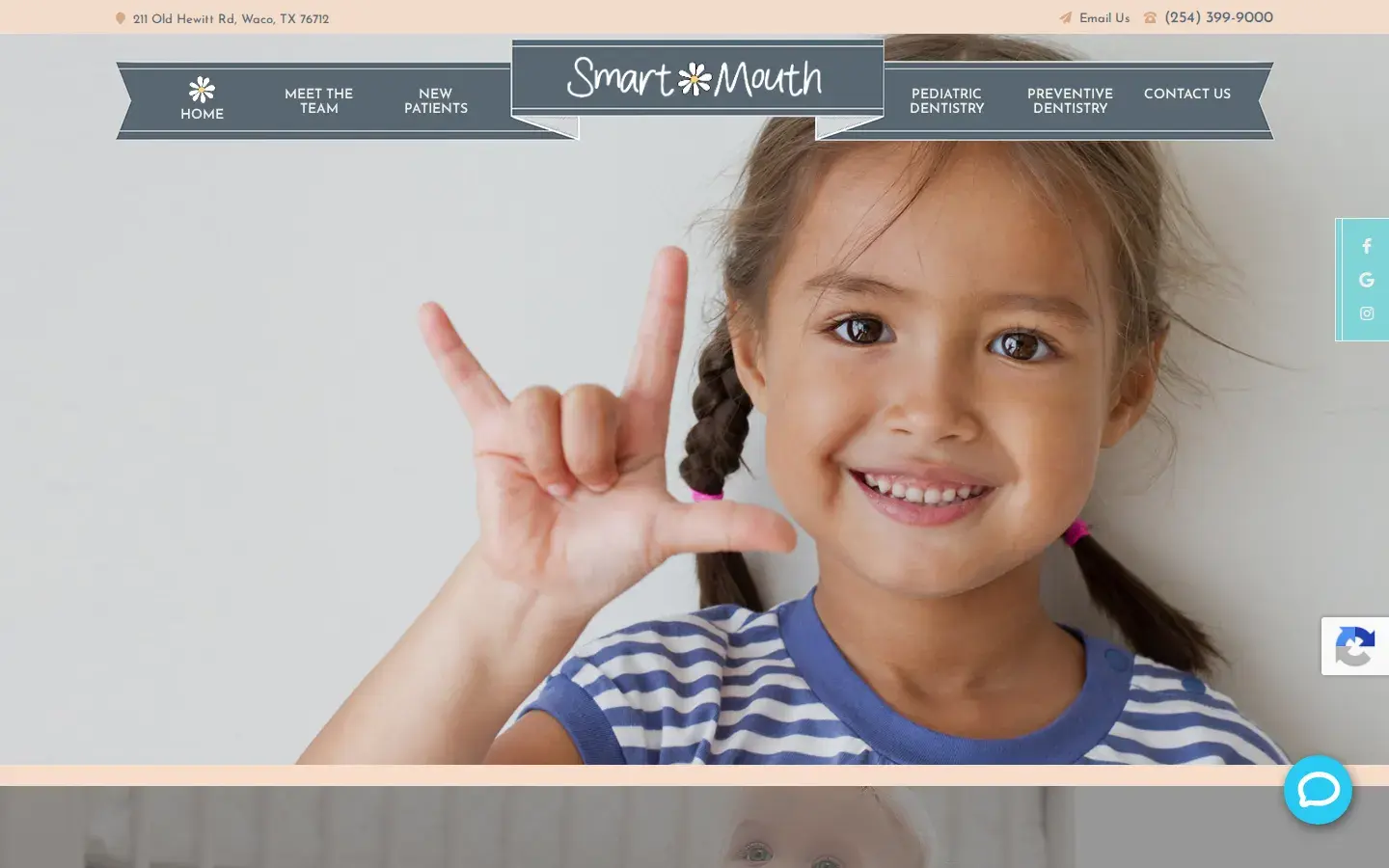 Homepage preview of Smart Mouth Pediatric Dentistry
