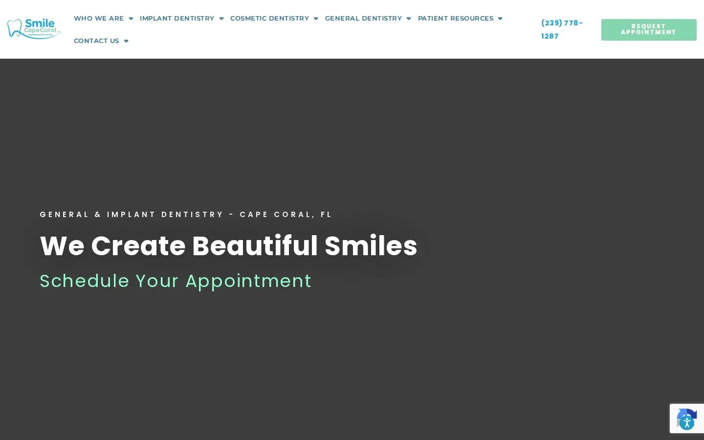Homepage preview of Smile Cape Coral