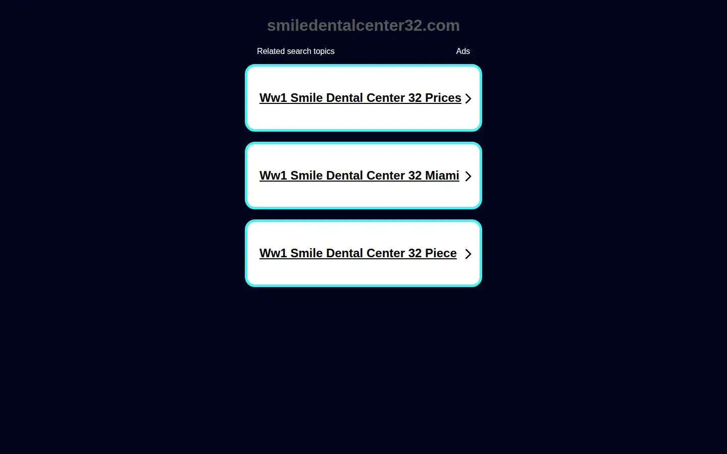 Homepage preview of Smile Dental Center Miami