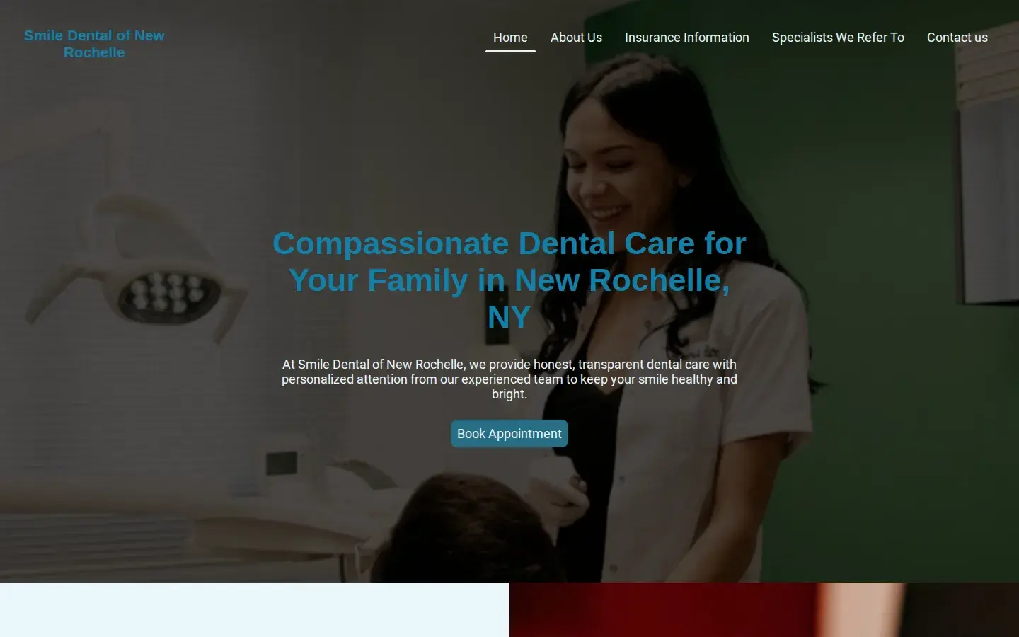 Homepage preview of Smile Dental of New Rochelle