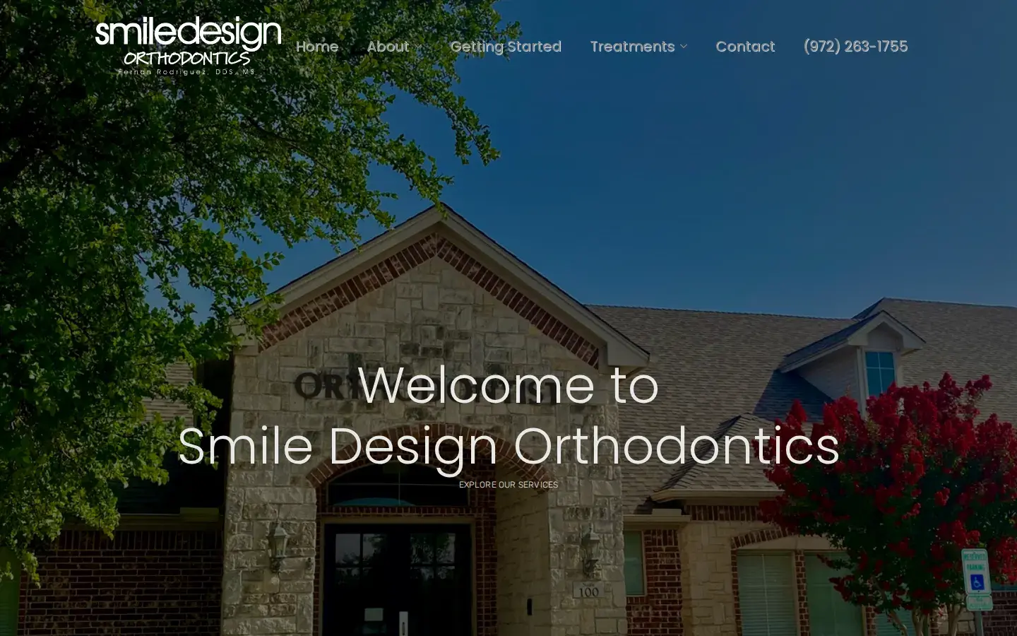 Homepage preview of Smile Design Orthodontics