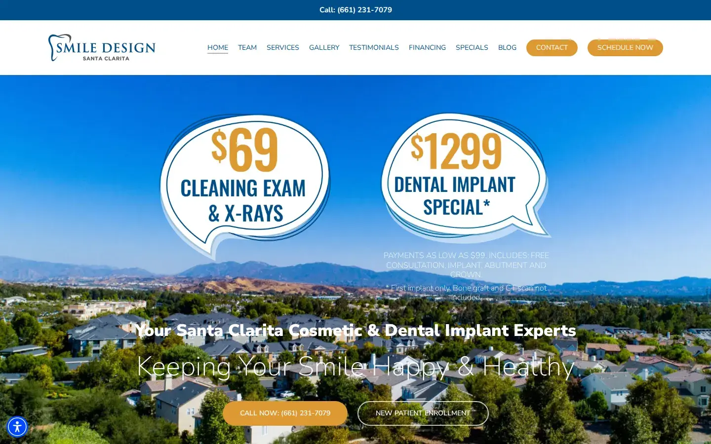 Homepage preview of Smile Design: Santa Clarita