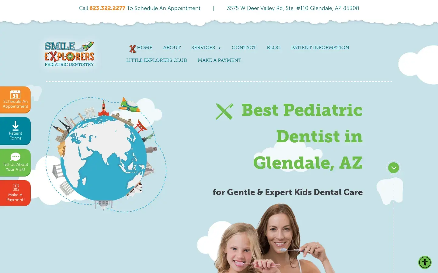Homepage preview of Smile Explorers Pediatric Dentistry