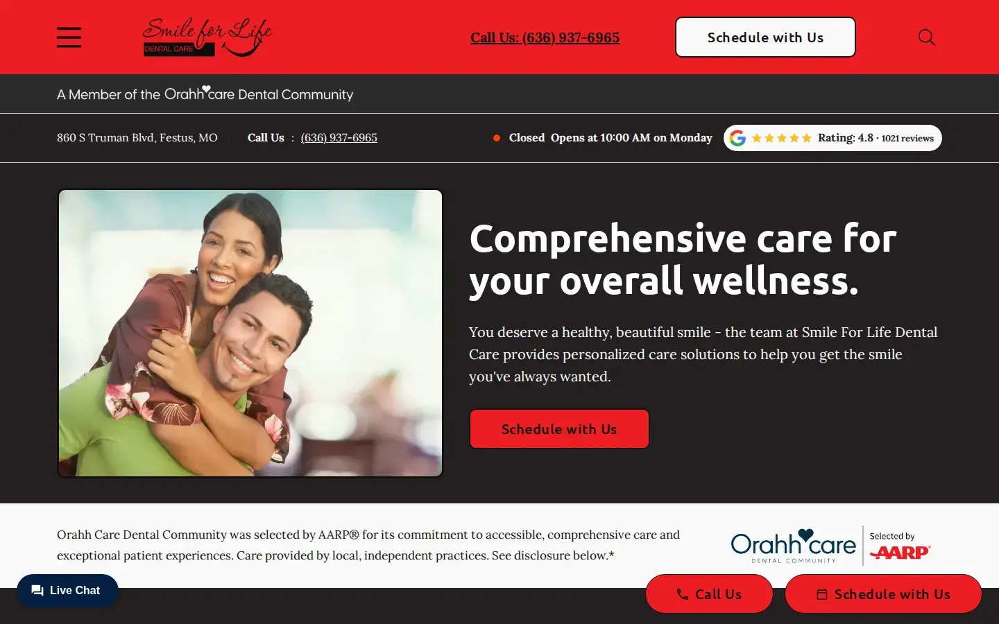 Homepage preview of Smile For Life Dental Care