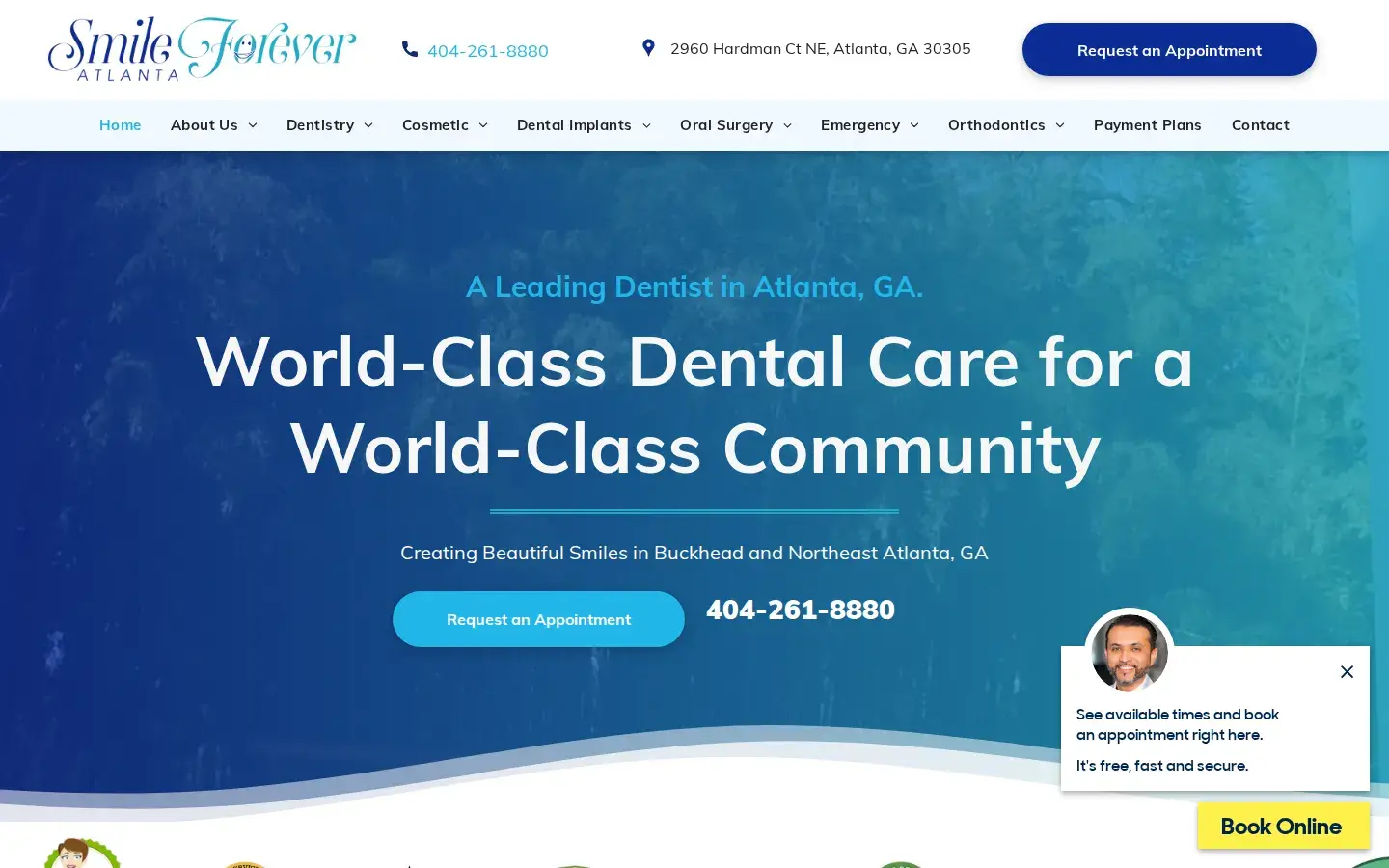 Homepage preview of Smile Forever Atlanta: Dental Implants