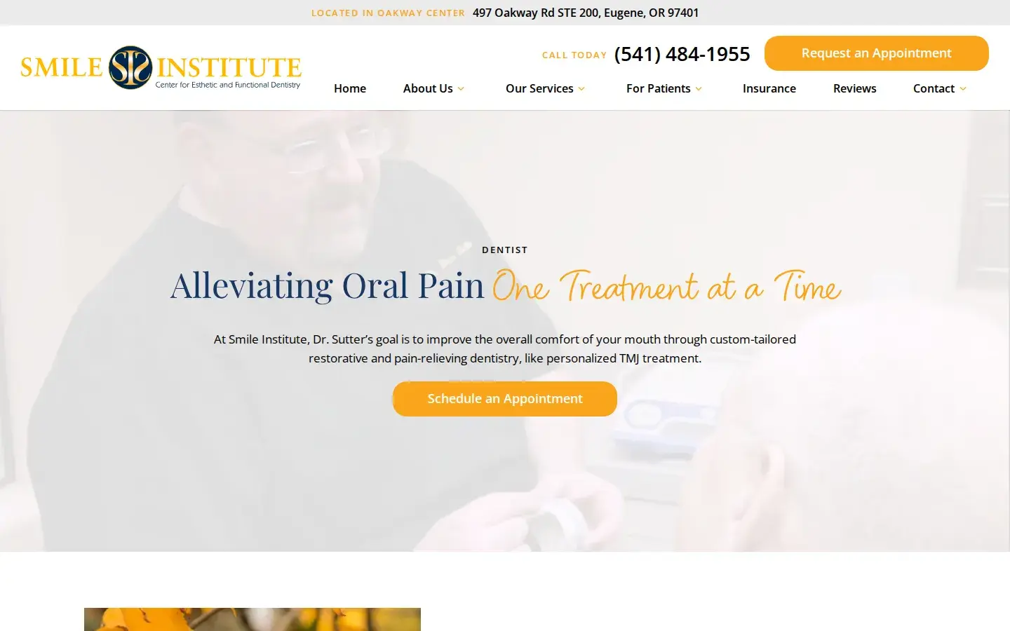 Homepage preview of Smile Institute