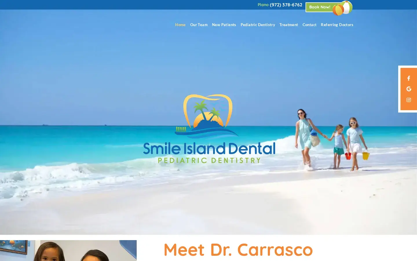 Homepage preview of Smile Island Dental – Kathrina Carrasco DDS