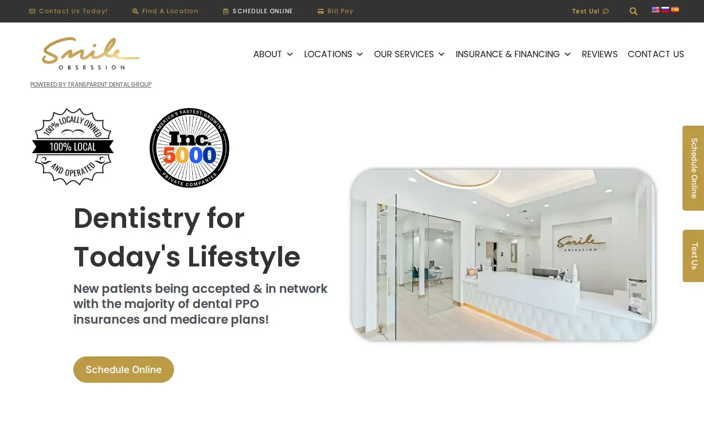 Homepage preview of Smile Obsession Dental – Naperville