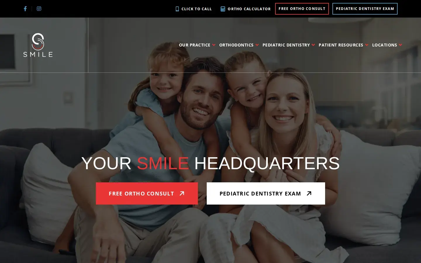 Homepage preview of Smile Orthodontics and Pediatric Dentistry