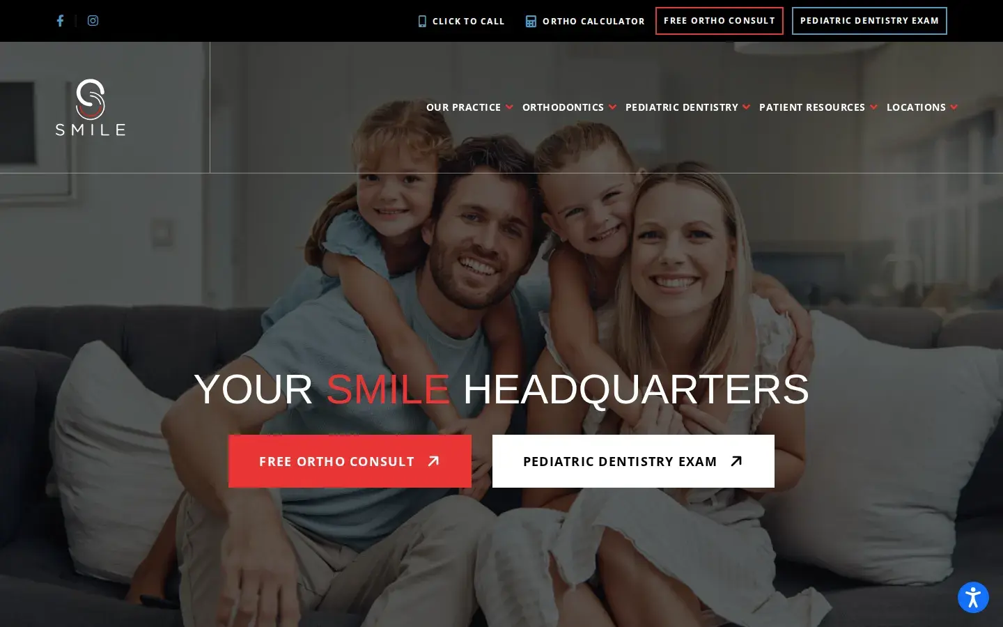 Homepage preview of Smile Orthodontics & Pediatric Dentistry