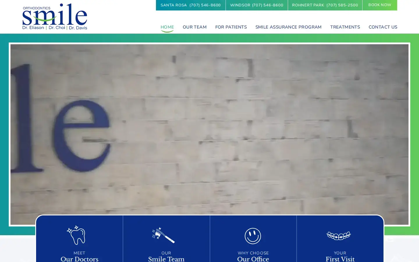 Homepage preview of SMILE Orthodontics