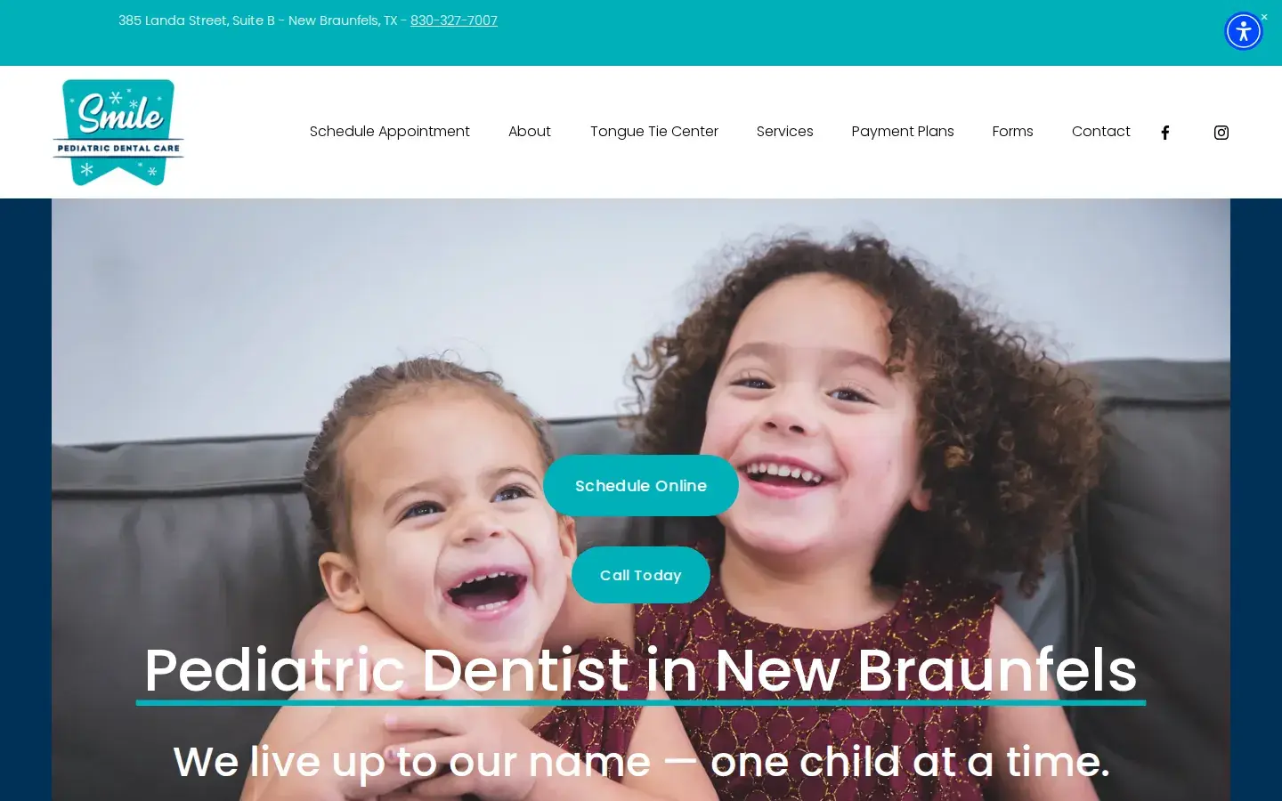 Homepage preview of Smile Pediatric Dental Care