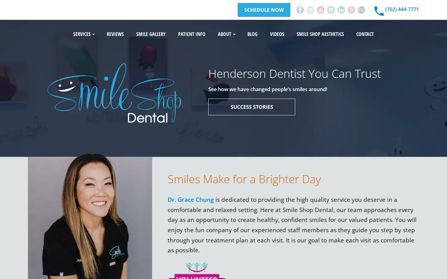 Homepage preview of Smile Shop Dental and Facial Aesthetics