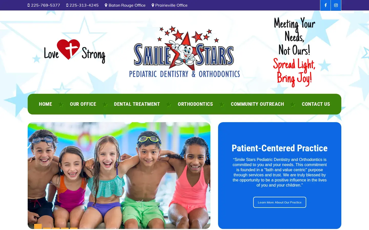 Homepage preview of Smile Stars Pediatric Dentistry