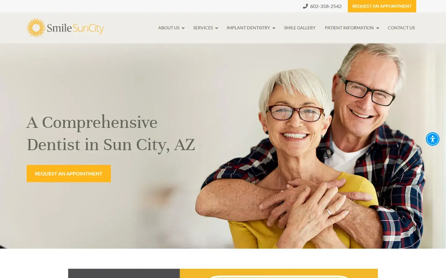 Homepage preview of Smile Sun City