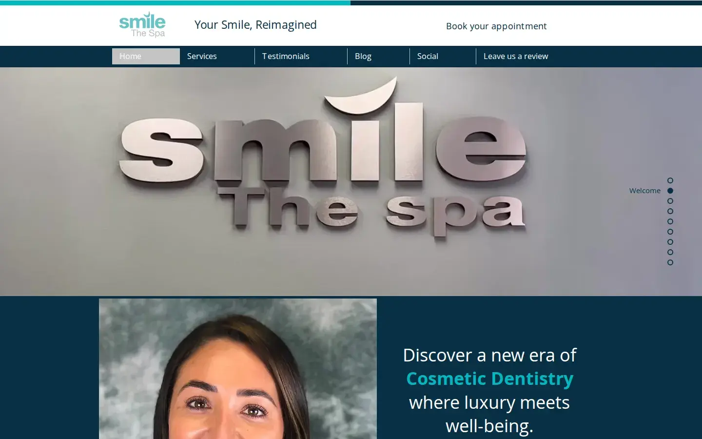 Homepage preview of Smile The Spa – Dr. Julio Terra DDS
