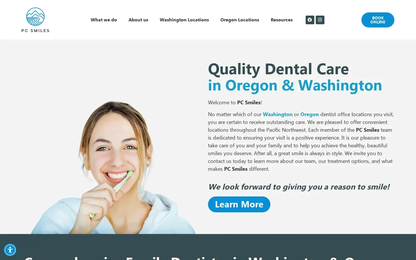 Homepage preview of Smiles Dental Salem
