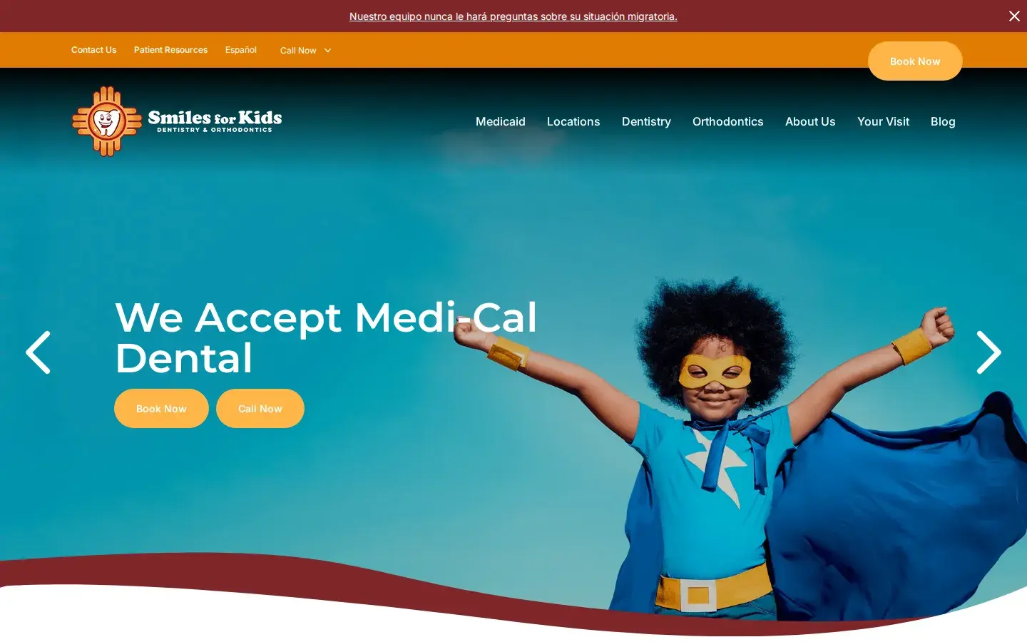 Homepage preview of Smiles for Kids Dentistry Westside