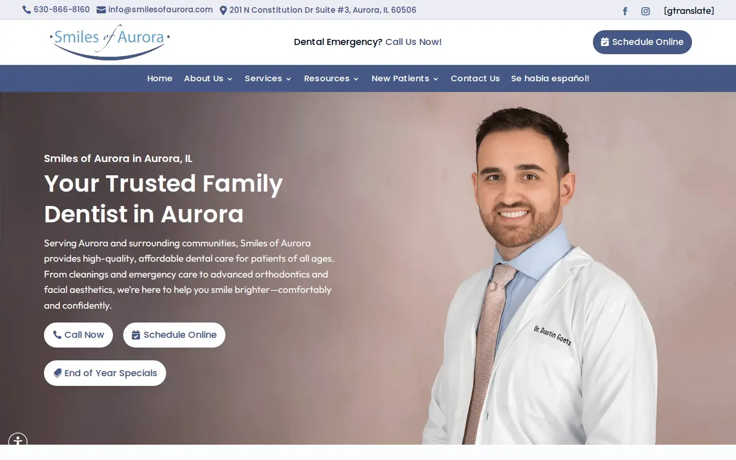 Homepage preview of Smiles of Aurora