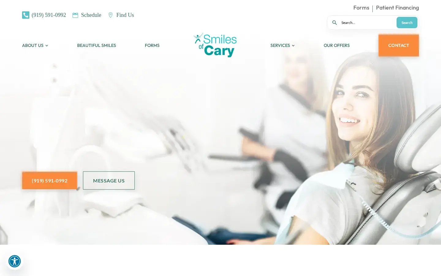 Homepage preview of Smiles of Cary Family Dentistry