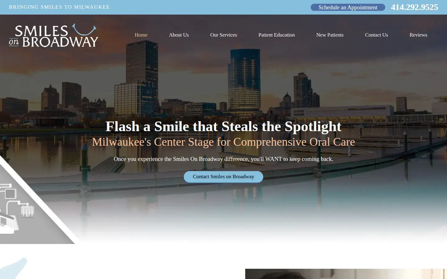Homepage preview of Smiles On Broadway