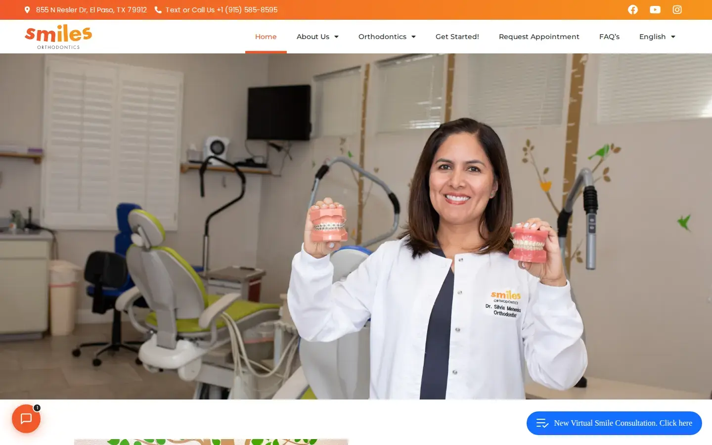 Homepage preview of Smiles Orthodontics