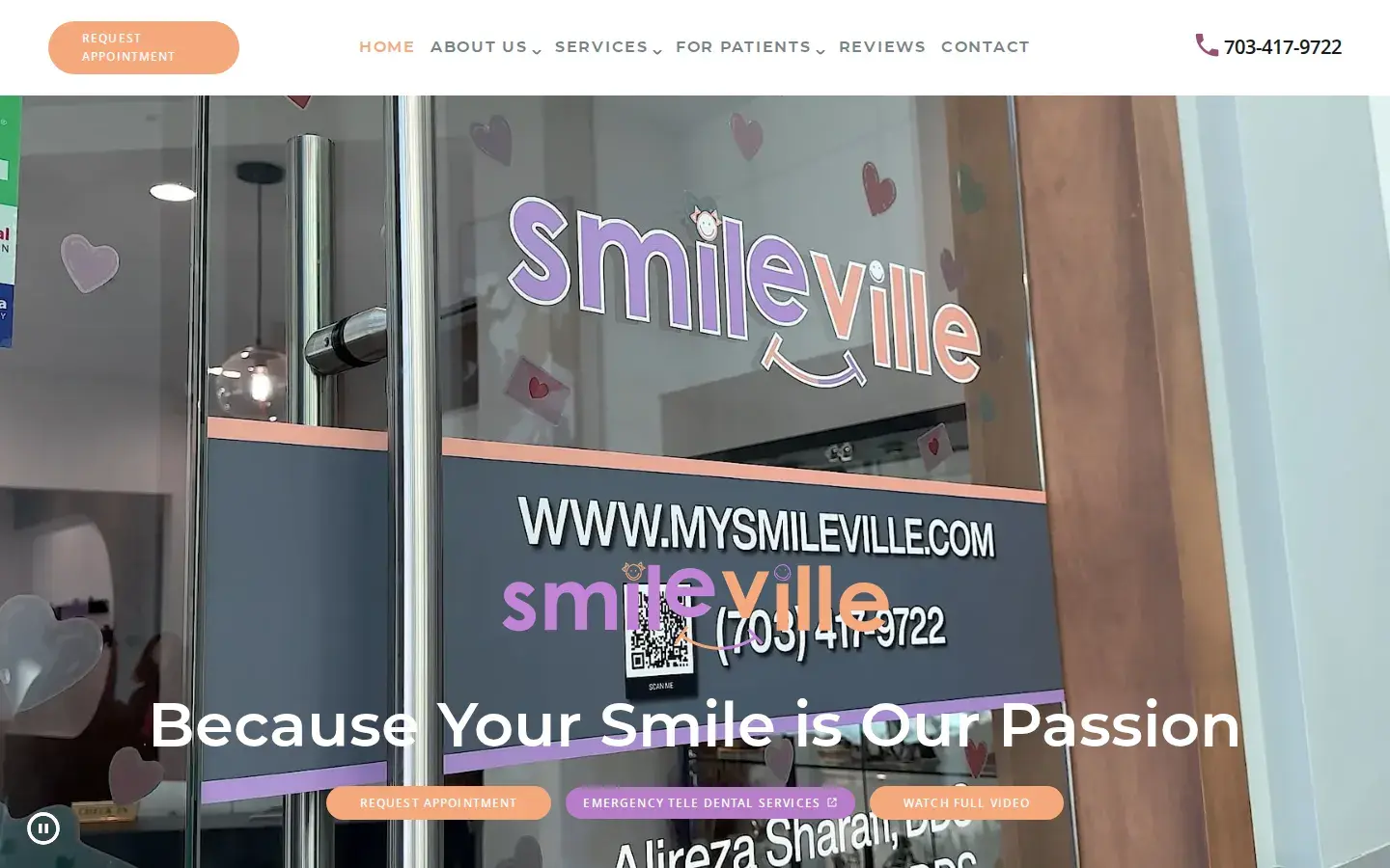 Homepage preview of Smileville Family Dental