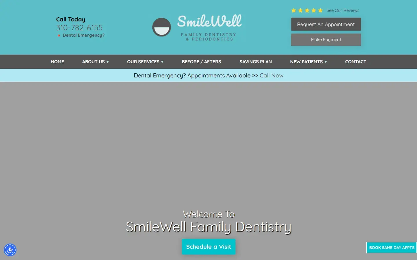 Homepage preview of SmileWell Family Dentistry