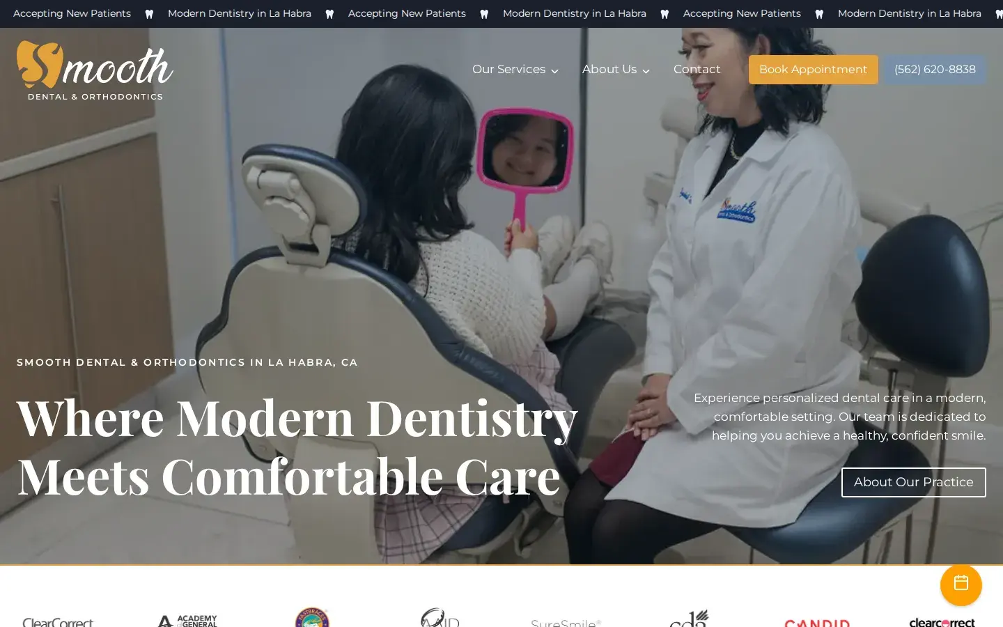 Homepage preview of Smooth Dental and Orthodontics