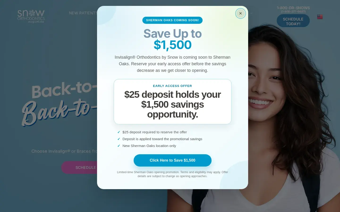Homepage preview of Snow Orthodontics – Lancaster