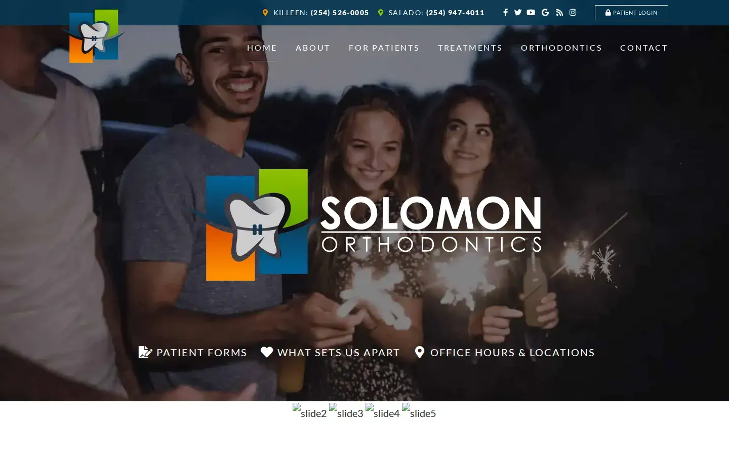 Homepage preview of Solomon Orthodontics