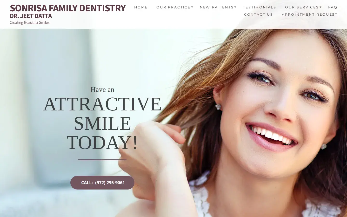 Homepage preview of Sonrisa Family Dentistry